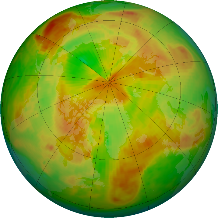 Arctic ozone map for 01 June 1980